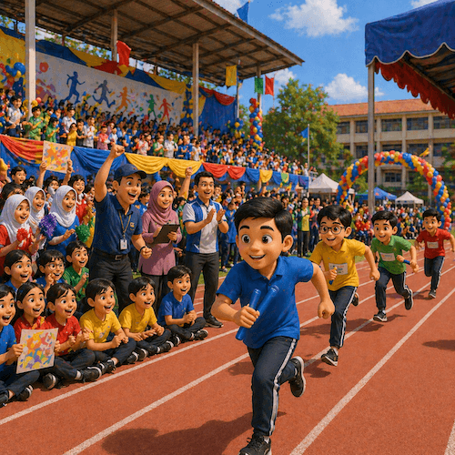 Paparan modul Program & Aktiviti SkoolBeez untuk pengurusan acara dan aktiviti sekolah secara digital