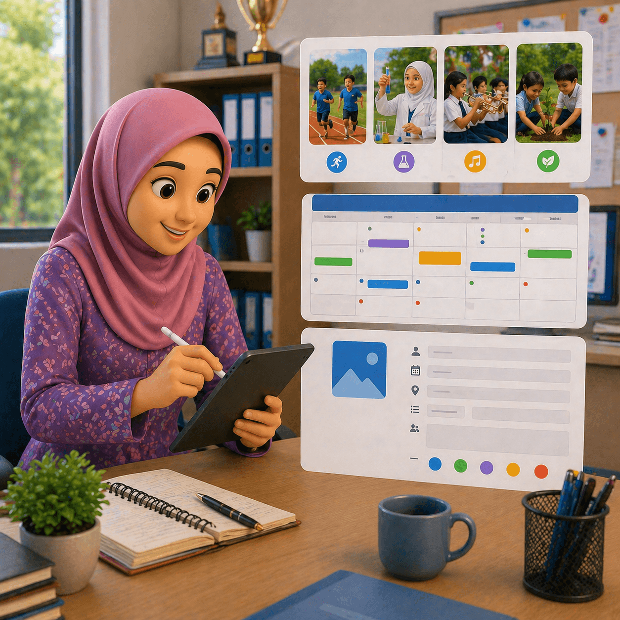 Antara muka cipta program baharu dalam modul Program Aktiviti SkoolBeez