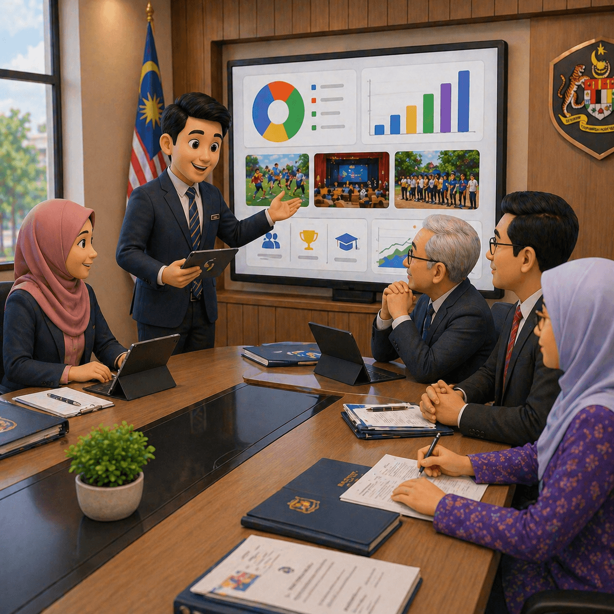 Laporan statistik penyertaan dan aktiviti sekolah dalam modul Program Aktiviti SkoolBeez