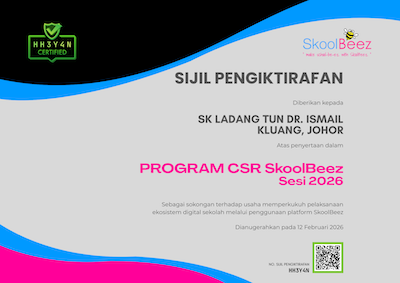 Sijil CSR SkoolBeez - SEKOLAH KEBANGSAAN TUN DR. ISMAIL